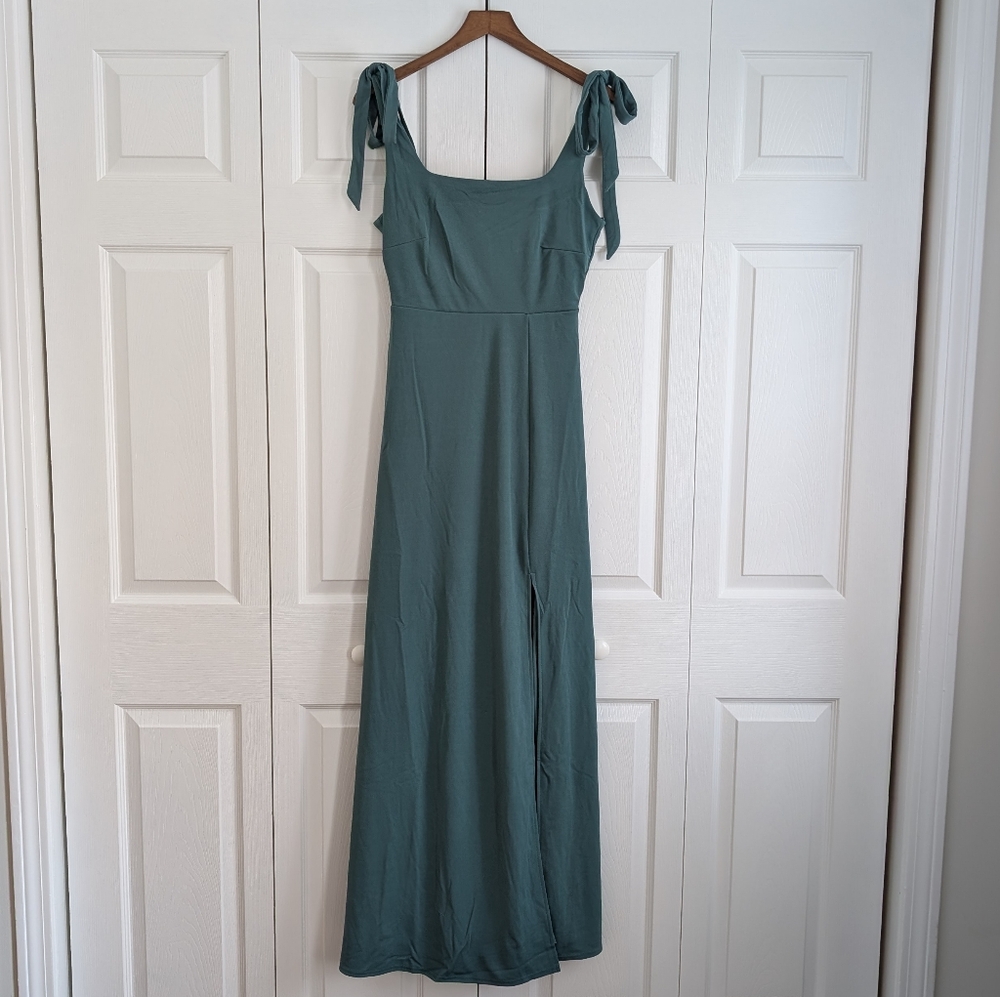 NWT Birdy Grey Alex Convertible Dress in Sea Glass Crepe